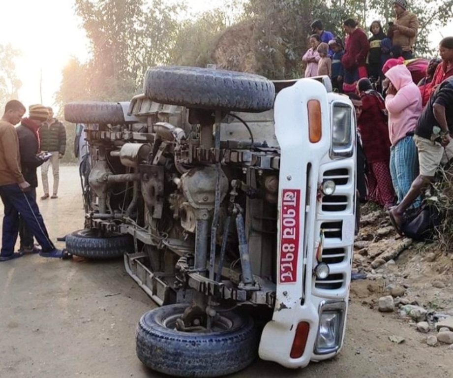 उदयपुर : जीप दुर्घटनामा घाइते भएका एक जनाको ज्यान गयाे