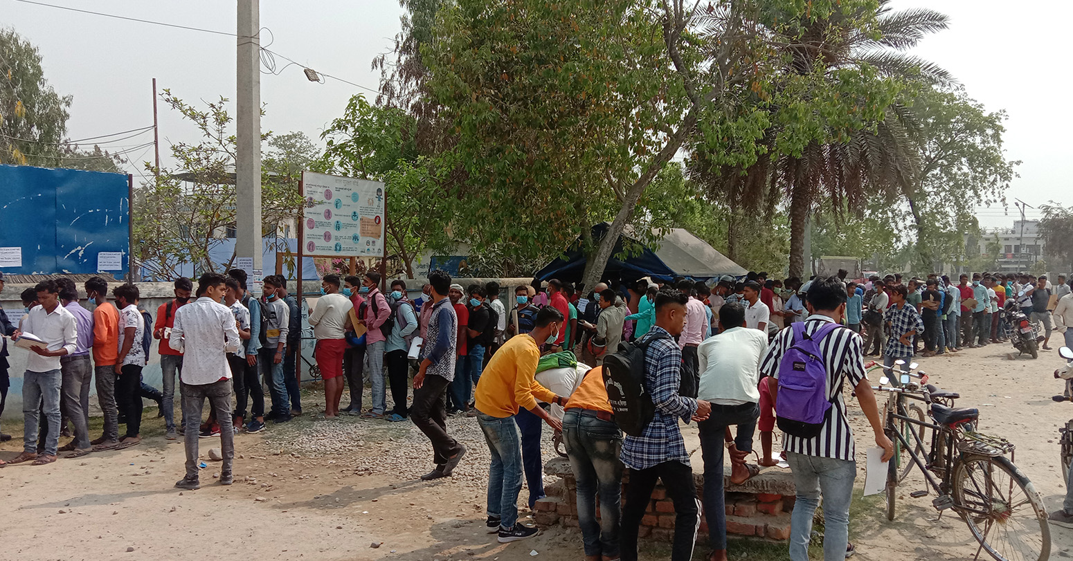 म्यादी प्रहरी भर्ना : मधेश प्रदेशमा पाँचौं दिनसम्म तीन गुणा आवेदन