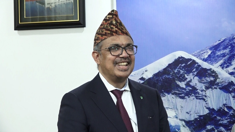 नेपाल आएर खुसी लागेकाे छ, डब्ल्यूएचओले सहयाेग गरिरहनेछ : डा. टेड्राेस