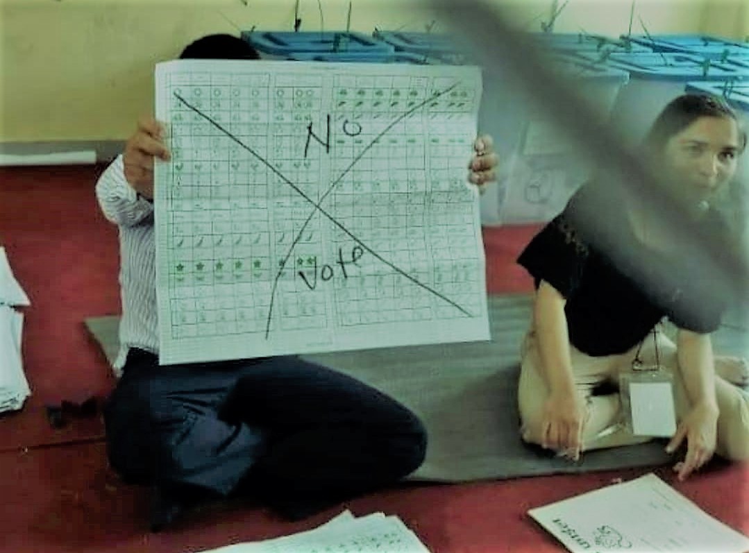 हेटौँडाको मतदाताले मतपत्रमा लेखे ‘नो भोट’