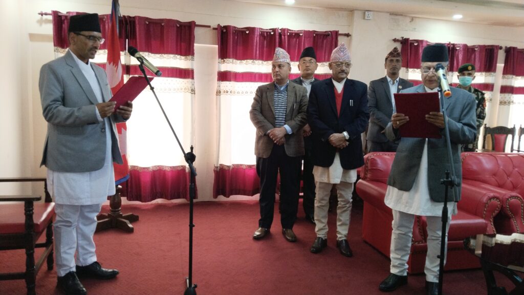 बागमती प्रदेशका मुख्यन्यायधिवक्ता नेपालले लिए शपथ