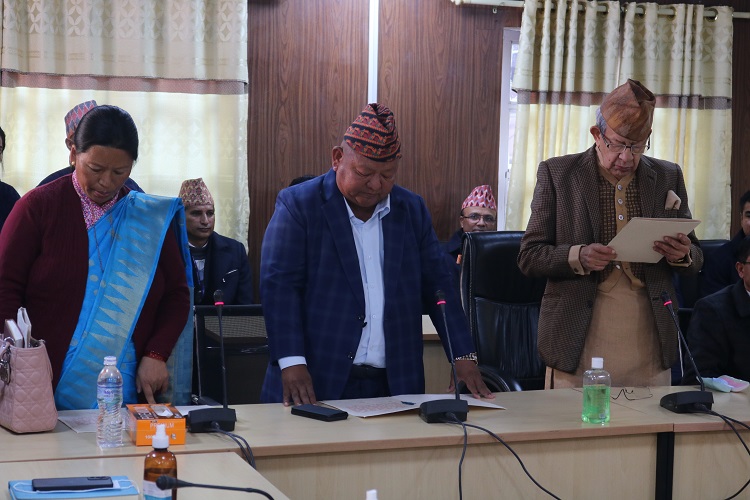 प्रेम आले र माया राईद्वारा शपथ ग्रहण