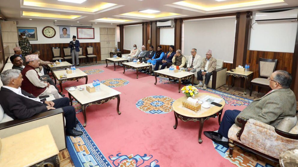 उपराष्ट्रपतिको आधिकारिक उम्मेदवार टुंग्याउन सत्ता गठबन्धन दलको बैठक बस्दै