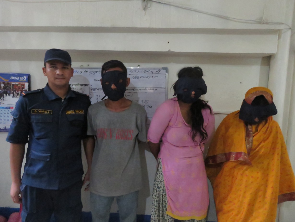 हेटौंडाको रातोमाटेबाट लागुऔैषध सहित तीन जना पक्राउ