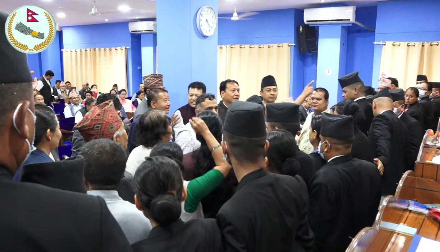 बागमती प्रदेशसभामा प्रतिपक्षको नाराबाजीपछि बैठक स्थगित