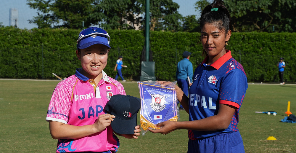 जापानलाई ४५ रनले हराउँदै नेपाल तेस्रो