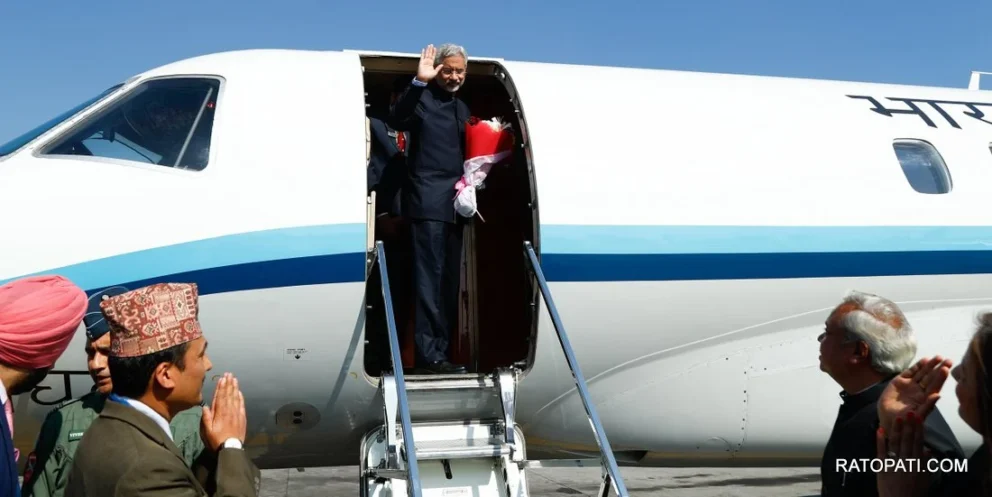 भारतीय विदेशमन्त्री जयशंकर स्वदेश फिर्ता