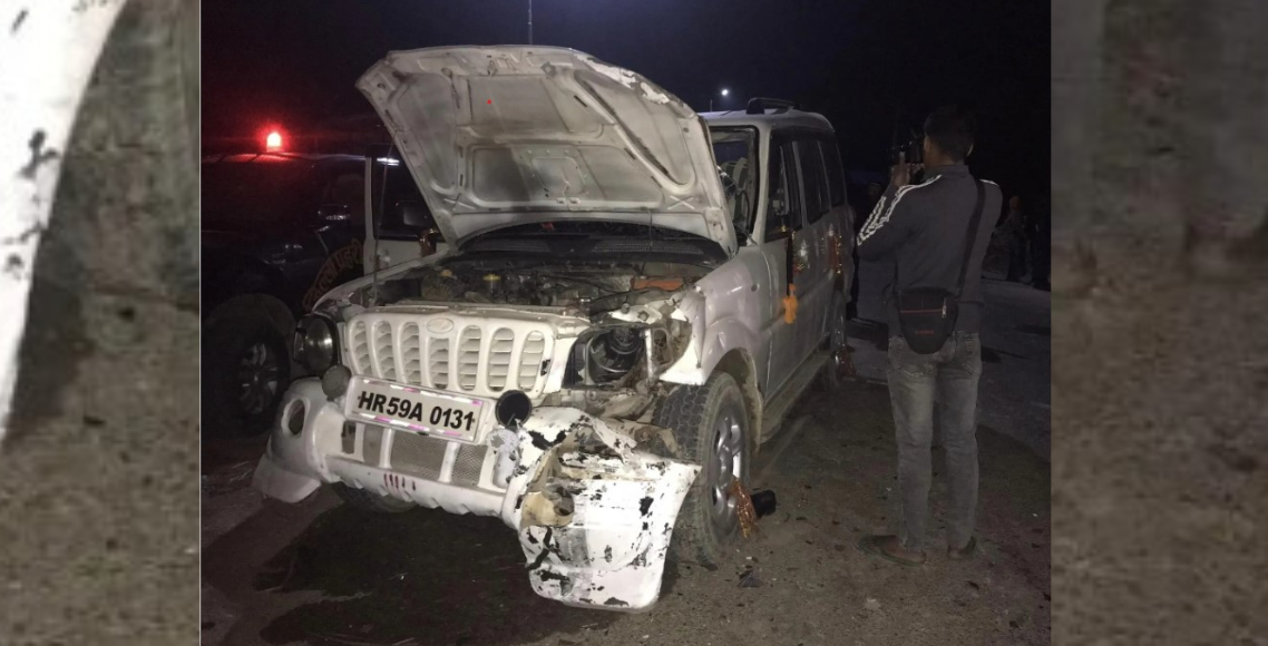 सर्लाहीमा भारतीय स्कारपियोले मोटरसाइकललाई ठक्कर दिँदा २ युवकको मृत्यु
