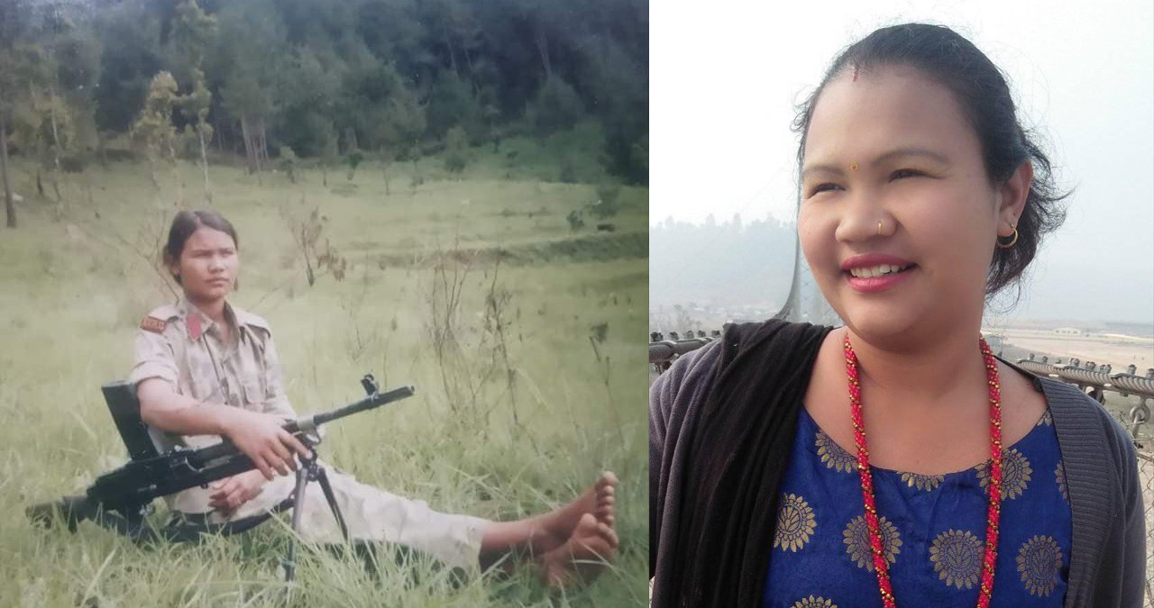 किताबको झोला फालेर १३ बर्षमै बन्दुक भिर्न पुगेकी सर्मिला