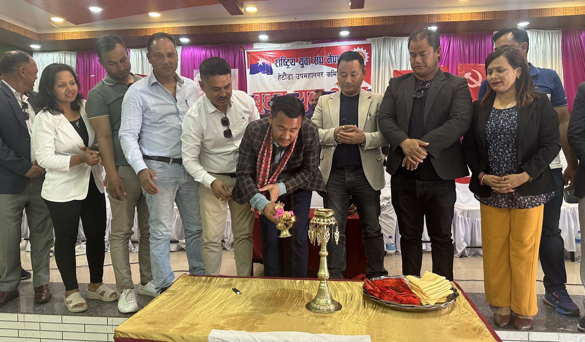 राष्ट्रिय युवा संघ नेपाल हेटौंडा उपमहानगर कमिटीकाे अध्यक्ष काफ्ले