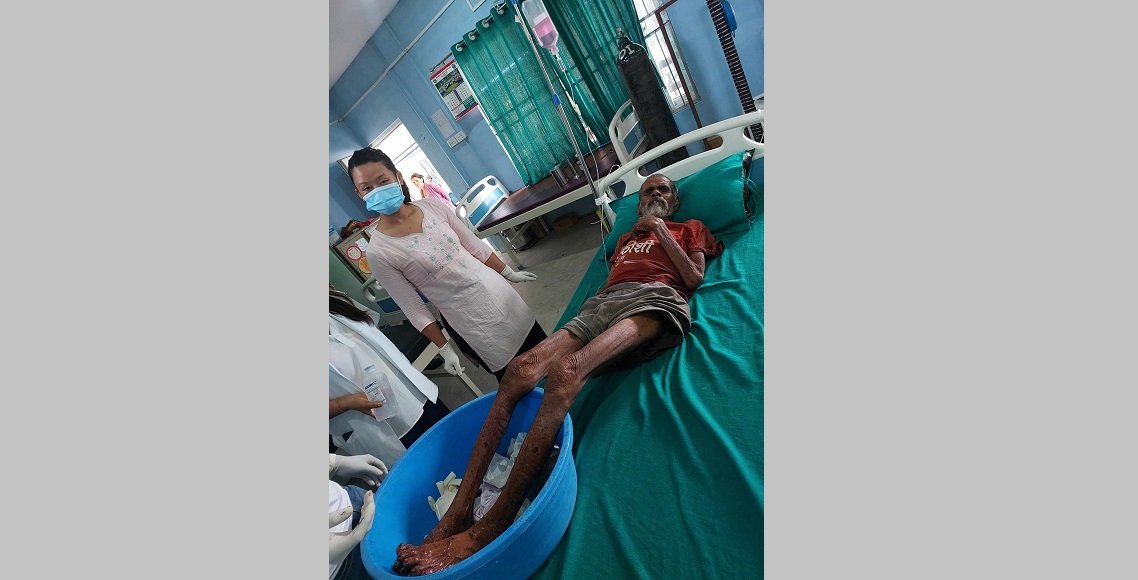 छोरा बुहारीले जंगलमा छाडेका वृद्धको चार दिनपछि उद्धार