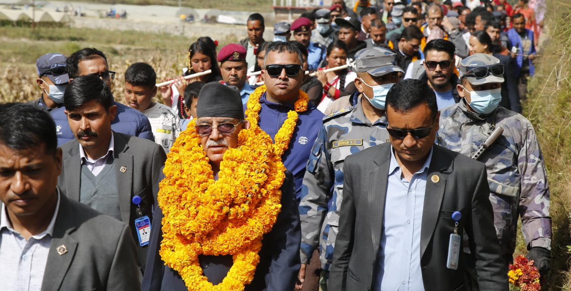 प्रचण्ड चित्लाङमा, युवाको कार्यक्रमलाई सम्बोधन गर्ने