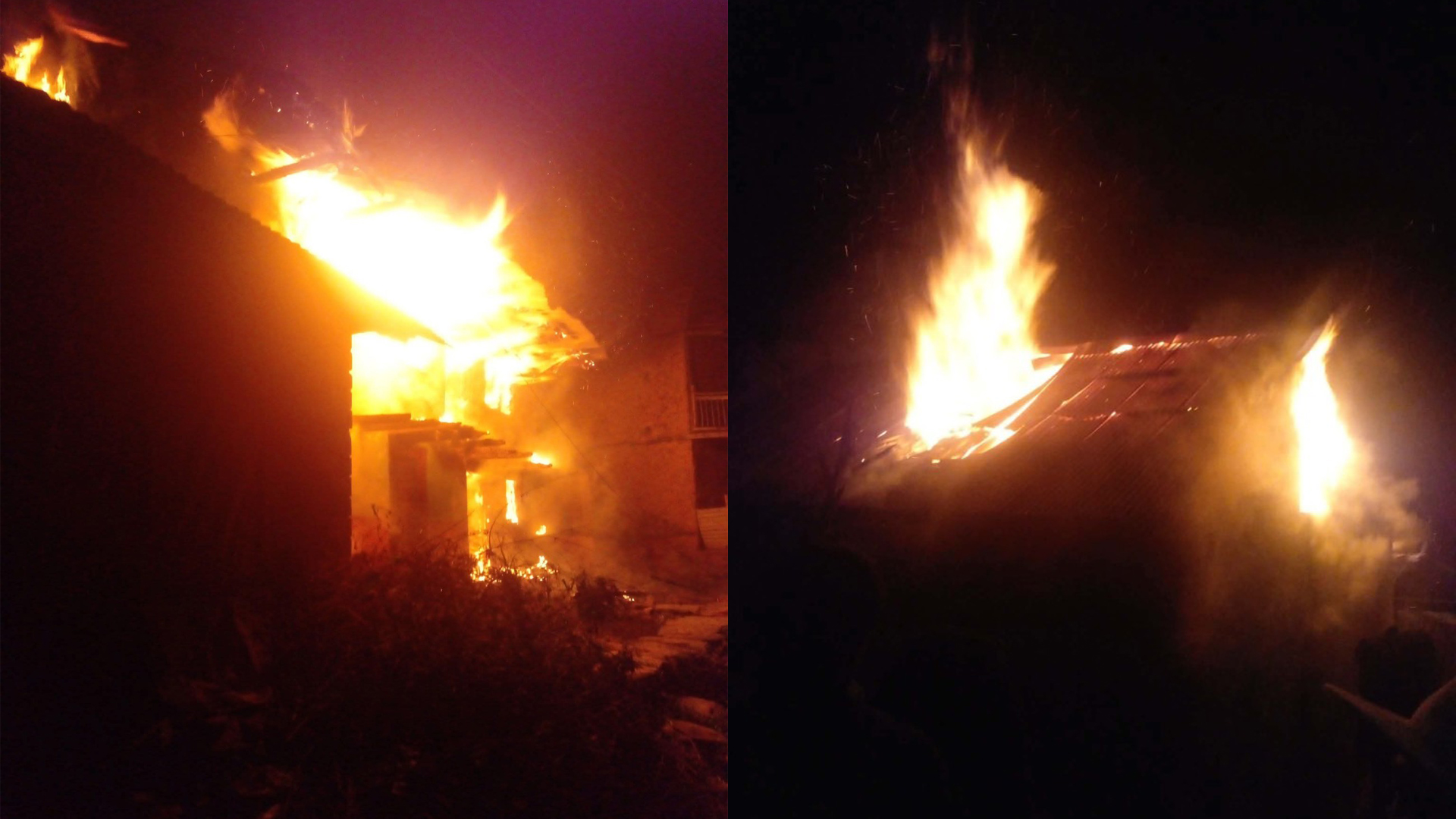 थाहामा दुई घरमा आगलागी, एक घर पूर्ण रूपमा नष्ट, करिब सात लाख रुपैयाँ बराबरको क्षति