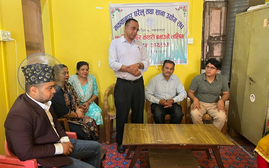 हेटौंडामा १५ दिने ‘अबिर केशरी बनाउने’ तालिम सुरु