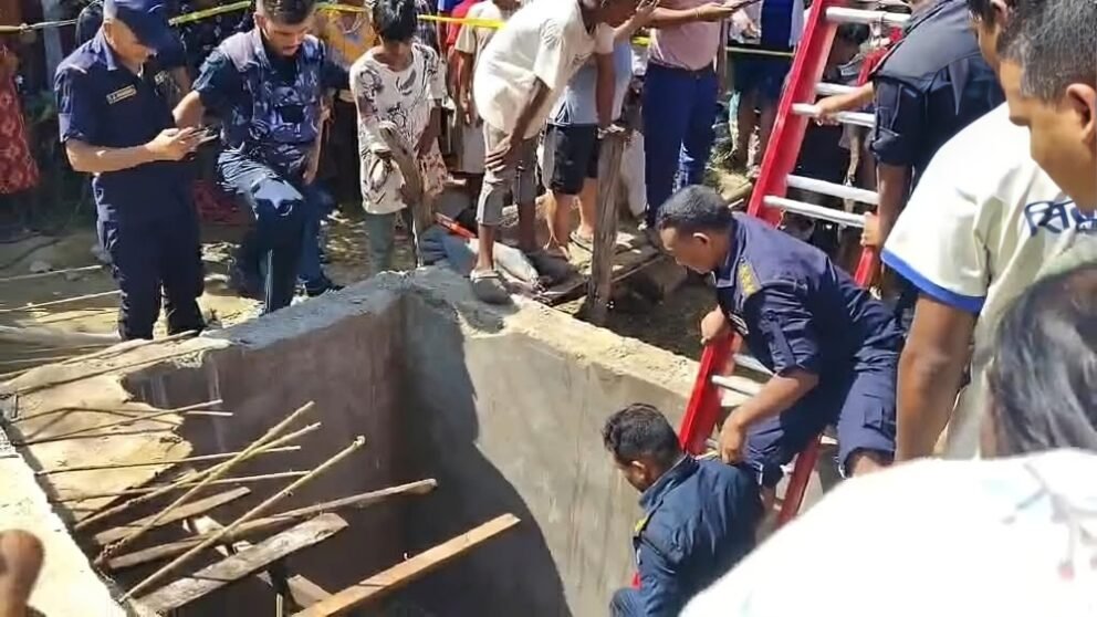 सेप्टिक ट्यांकीमा फसेर तीन मजदुरको मृत्यु